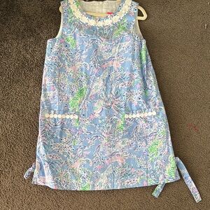 Lilly Pulitzer Little Girls Blue Floral Dress